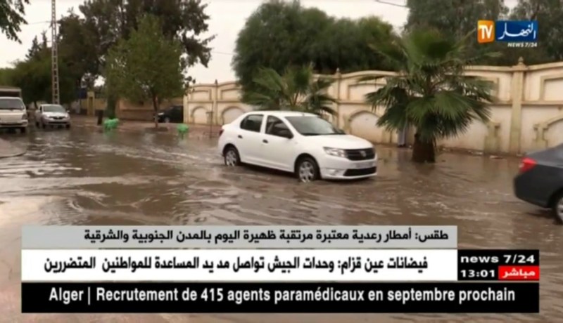 طقس: أمطار رعدية معتبرة مرتقبة ظهيرة اليوم بالمدن الجنوبية و الشرقية