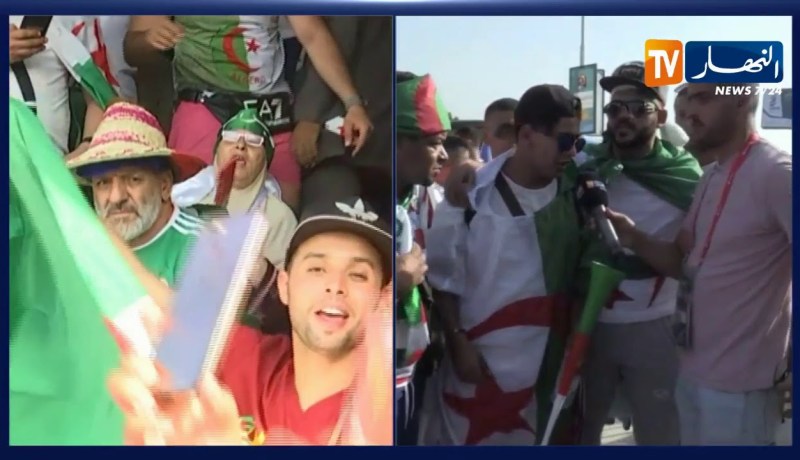 أنصار الخضر بالقاهرة..”جينا نفرحو وما نولوش بلا لاكوب دافريك”