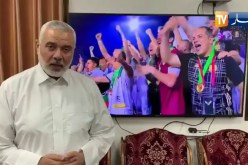 رئيس المكتب السياسي لحركة حماس الفلسطينية إسماعيل هنية  يهنئ الجزائر بالفوز بالكأس