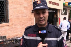 نشوب حريق بالمركز التجاري خليفة بوخالفة “فيكتورهيغو “