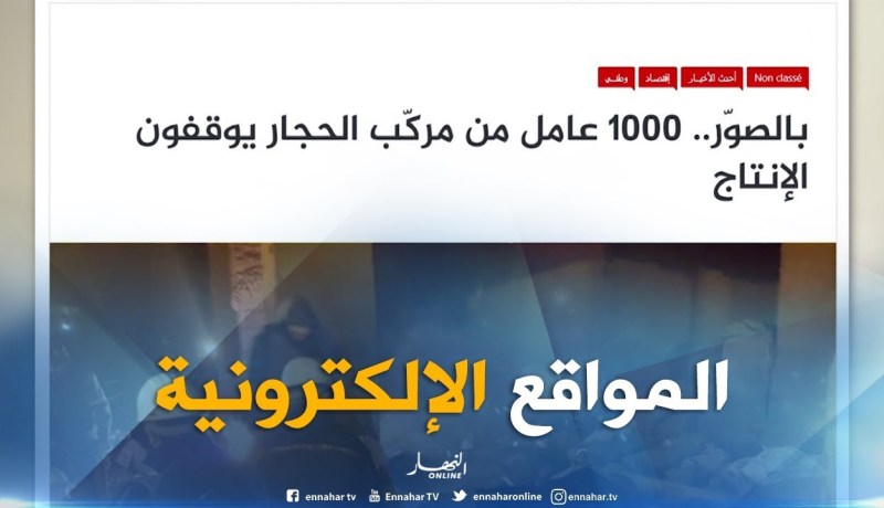 المواقع الإلكترونية: ” بالصور..1000 عامل من مركب الحجار يوقفون الإنتاج “
