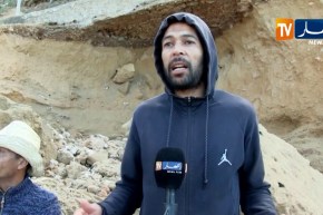 عين تموشنت: خطر الإنهيار يهدد المسلك الوحيد لشاطئ المرجان