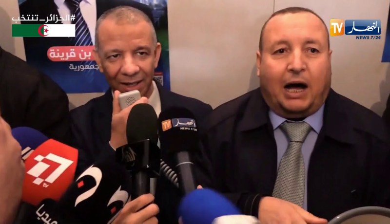 بن قرينة..يصرخ مع شباب رافض للانتخابات “جيش شعب خاوة خاوة”