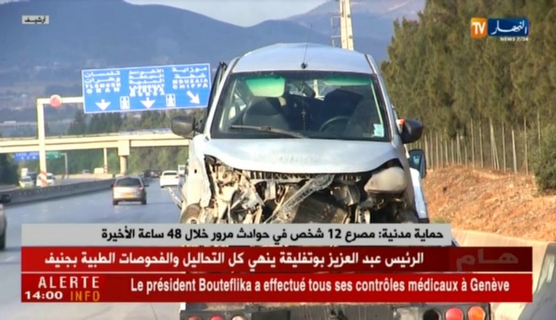 حماية مدنية/ مصرع 12 شخص في حوادث مرور خلال 48 ساعة الأخيرة