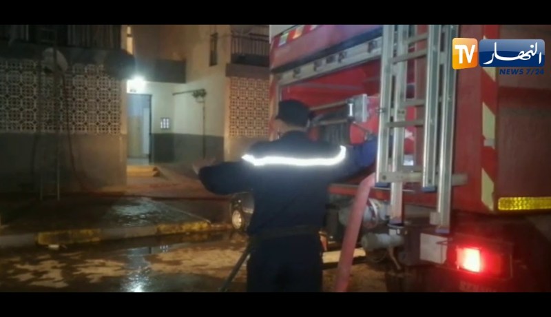 سيدي بلعباس: إنقاذ 3 أشخاص بينهم طفلة في حريق بمنزل في حي عدل