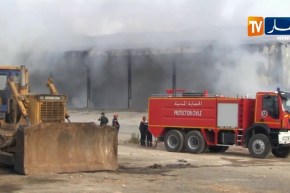 قسنطينة: نشوب حريق مهول بمحطة تحويل النفايات بمركز الردم التقني