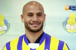 الغرافة القطري يقدم لاعبه الجديد الدولي الجزائري عدلان قديورة