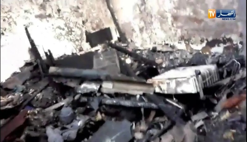 إحتراق كوخ بحسين داي في العاصمة