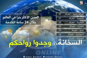 تعرف على المدن الأكثر حراً في العالم خلال 24 ساعة القادمة