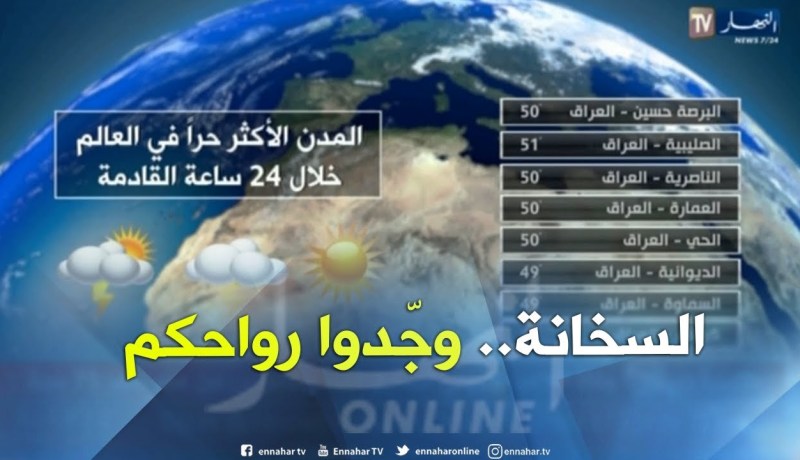 تعرف على المدن الأكثر حراً في العالم خلال 24 ساعة القادمة