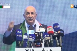 تبون: “نحارب الرشوة والفساد. وألف تحية مني لرئيس الدولة والقايد”