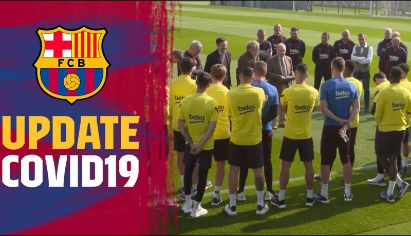 أول إصابة بفيروس “كورونا” في نادي “برشلونة”