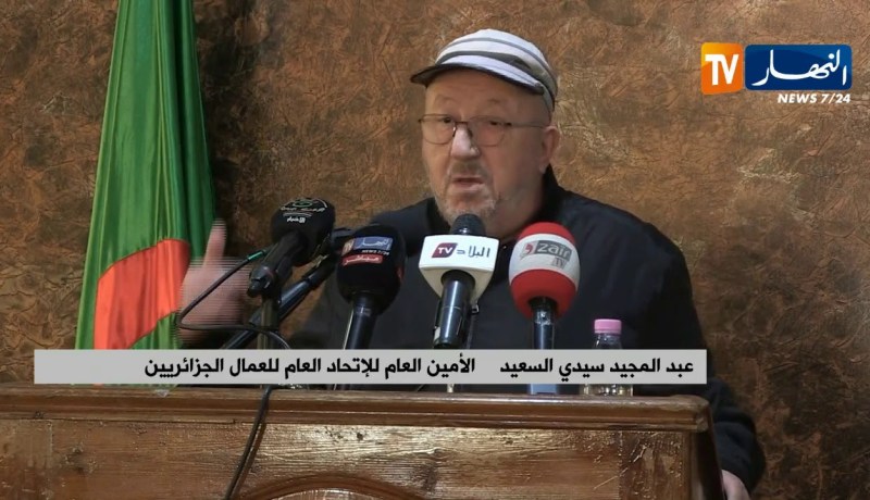 سيدي السعيد: “بوتفليقة جاب الخير للبلاد..وما عندناش شك بفوزه بقوة”