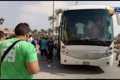 4 حافلات تقل فوج آخر من المناصرين إلى مطار القاهرة الدولي من أجل العودة لأرض الوطن