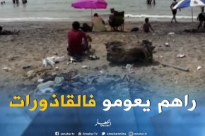 تلمسان :  مرتادو شاطئ  “الشيطيط “يوجهون خطر إنتشار القاذورات و تدفق المياه القذرة