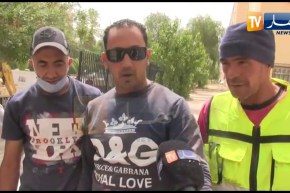 سعيدة..طائر اللقلق لايستطيع الطيران من شدة ارتفاع درجة الحرارة