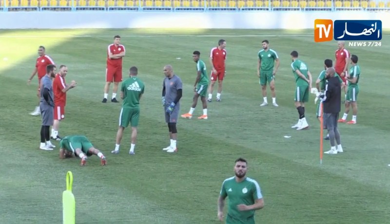 الخضر يجرون أول حصة تدريبية بعد الفوز الكبير أمام منتخب كينيا في غياب اللاعبين الأساسيين