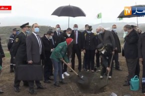 جراد يشرف على إطلاق حملة وطنية بمناسبة اليوم الوطني للتشجير تحت شعار فَلْيَغْرِسْهَا من ولاية تيبازة