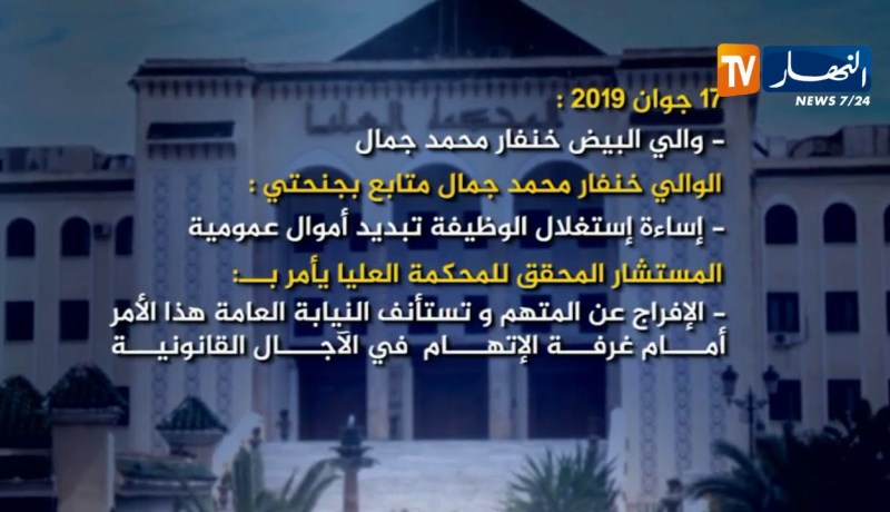 هؤلاء هم الولاة المتابعون أمام المحكمة العليا في قضايا فساد