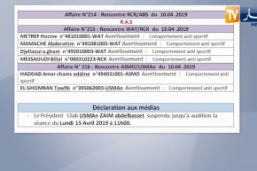 لجنة الإنضباط توقف زعيم وعواج وتعاقب مولودية العلمة بمباراة دون جمهور
