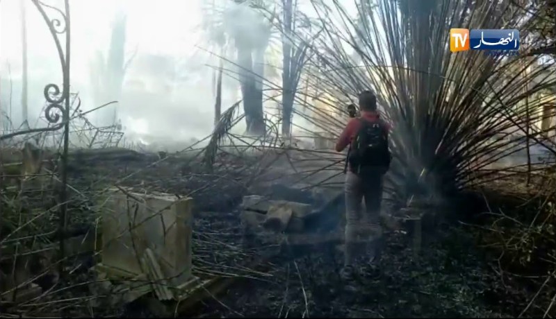 نشوب حريق بالمقبرة المسيحية بعاصمة ولاية سيدي بلعباس