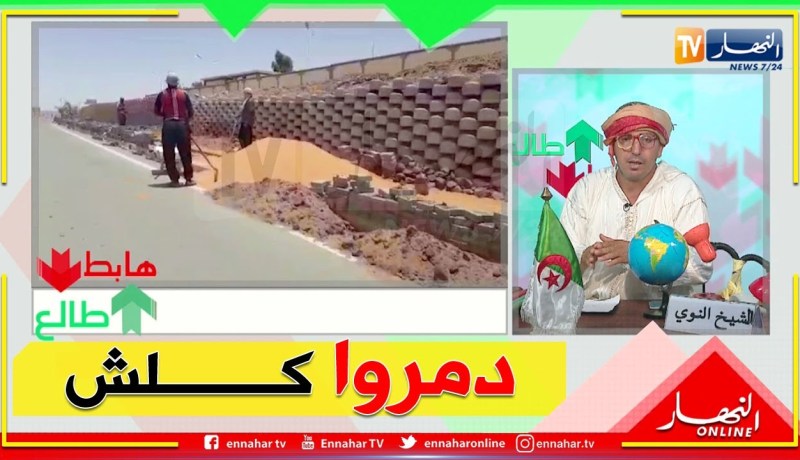 الشيخ النوي: مشروع سقي الأشجار بإليزي.. دمروا الرصيف على جال الأنابيب