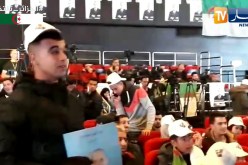 قسنطينة .. شاب يقاطع خطاب ميهوبي ويشكو له من شهادة السوابق العدلية !!