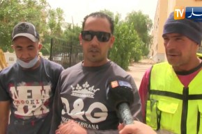 سعيدة: شباب يقوم بمساعدة طائر اللقلق على الطيران