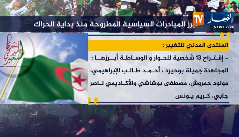 أبرز المبادرات السياسية المطروحة منذ بداية الحراك