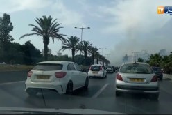 حريق بالغابة المحاذية للطريق الرابط بين بن عكنون والدار بالبيضاء