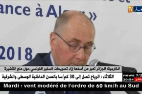 الخارجية: الجزائر تعبر عن أسفها إزاء تصريحات السفير الفرنسي حول منح التأشيرة