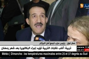 سياسة: عمار غول..منصب رئيس الجمهورية في الجزائر يجب أن يبقى خيار الدولة