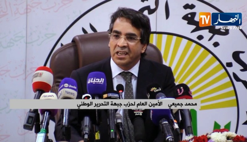 جميعي: الحزب يدعم المؤسسة العسكرية نظير الإنسجام والإحساس الذي تبين عنه إتجاه مطالب الشعب الجزائري