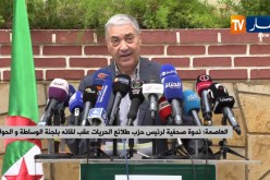 العاصمة/ ندوة صحفية لرئيس حزب طلائع الحريات عقب لقائه بلجنة الوساطة والحوار