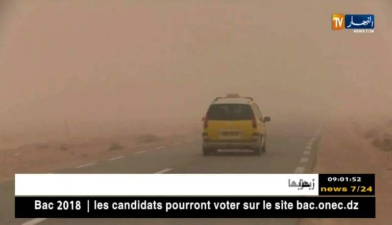 تيارت: زوابع رملية تضرب جنوب الولاية وتحد من نشاط السكان