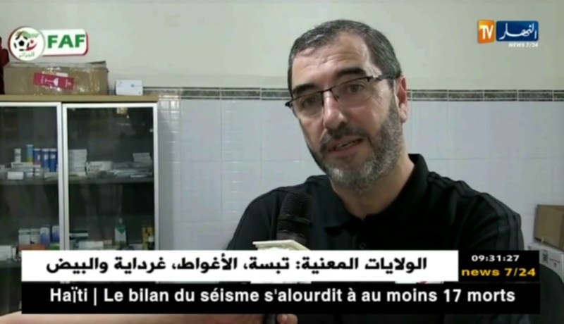 طبيب المنتخب الوطني : ” إصابة سليماني ماشي خطيرة و كل اللاعبين جاهزين لمباراة البنين”