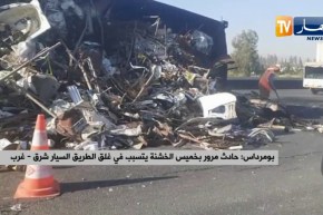 بومرداس: حادث مرور بخميس الخشنة يتسبب في غلق الطريق السيار شرق-غرب