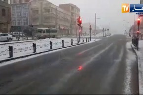 سطيف: الثلوج تكسي الولاية حلة بيضاء