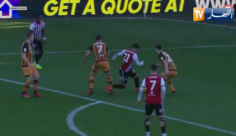 إختيار هدف بن رحمة أمام هال سيتي كهدف الشهر في دوري الدرجة الأولى الإنجليزية