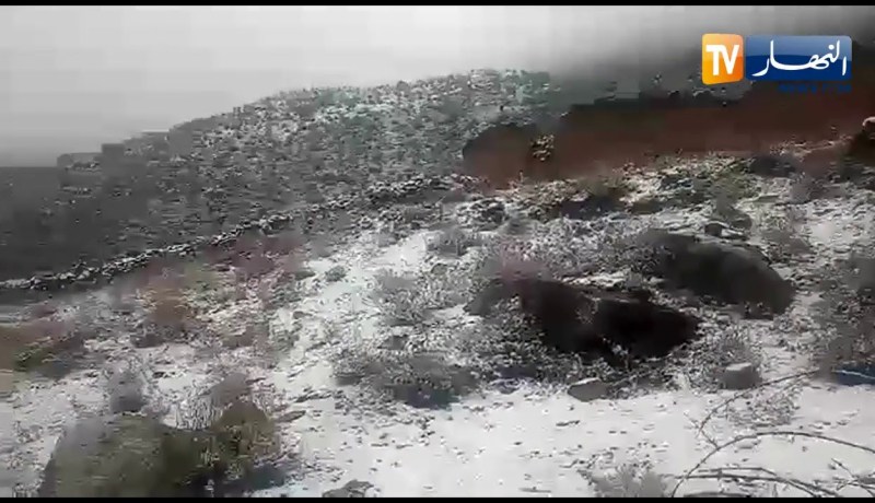 سوق اهراس: جبال أولاد إدريس تكتسي الحلة البيضاء