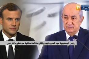 رئيس الجمهورية عبد المجيد تبون يتلقى مكالمة هاتفية من نظيره الفرنسي