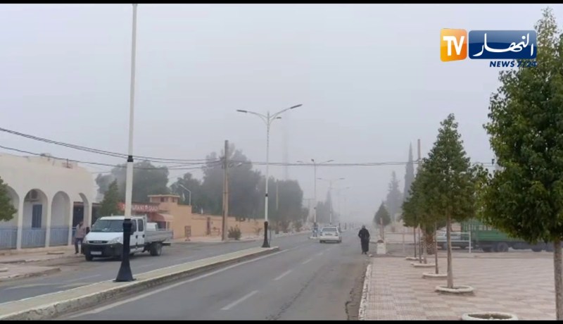 ضباب كثيف بولاية النعامة
