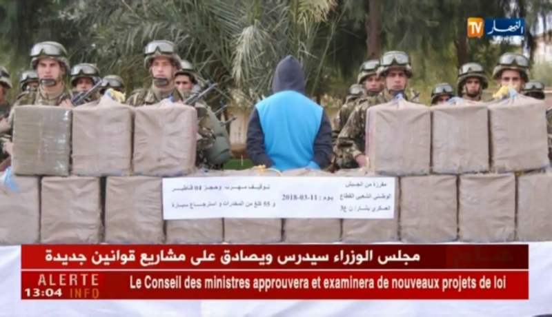 دفاع : الجيش يحجز 455 كلغ من الكيف المعالج ببشار