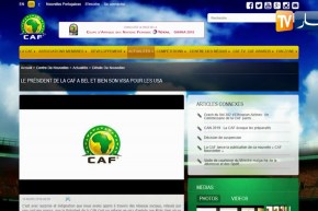 الكاف ينشر بيانا ينفي فيه منع أحمد أحمد من الدخول للولايات المتحدة الأمريكية