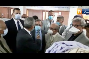 وزير الصحة يزور مستشفى البيض ويطلع على ما مدى جاهزيته للتكفل بمرضى كوفيد 19