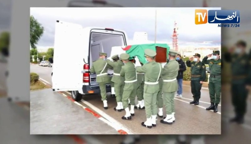 اللواء نورالدين حمبلي يشرف على مراسم رفع جثمان الشهيد للماية سيف الدين