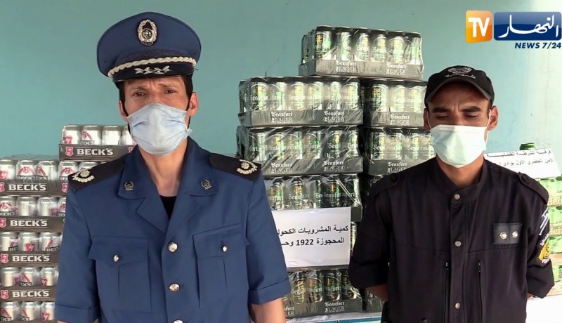 غليزان: توقيف شخص وحجز 1922 وحدة من المشروبات الكحولية