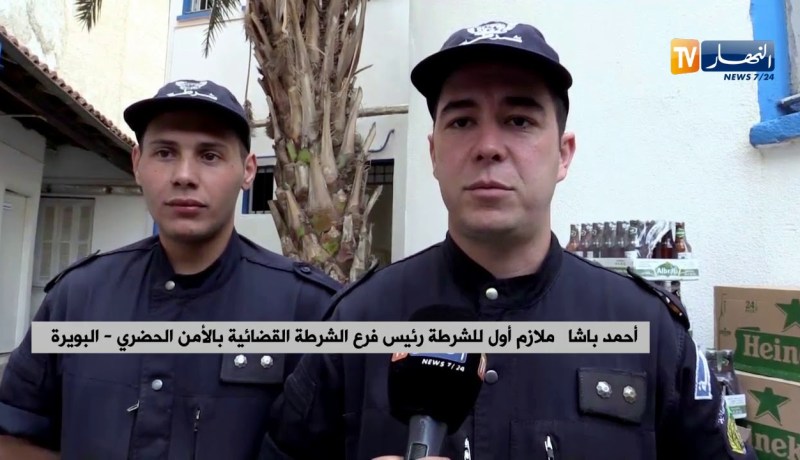 البويرة/ حجز أكثر من 1310 وحدة من المشروبات الكحولية من مختلف الأنواع