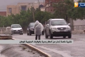 نشرية خاصة تحذر من أمطار رعدية بالولايات الجنوبية للوطن