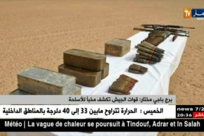 برج باجي مختار: قوات الجيش تكشف مخبأ للأسلحة